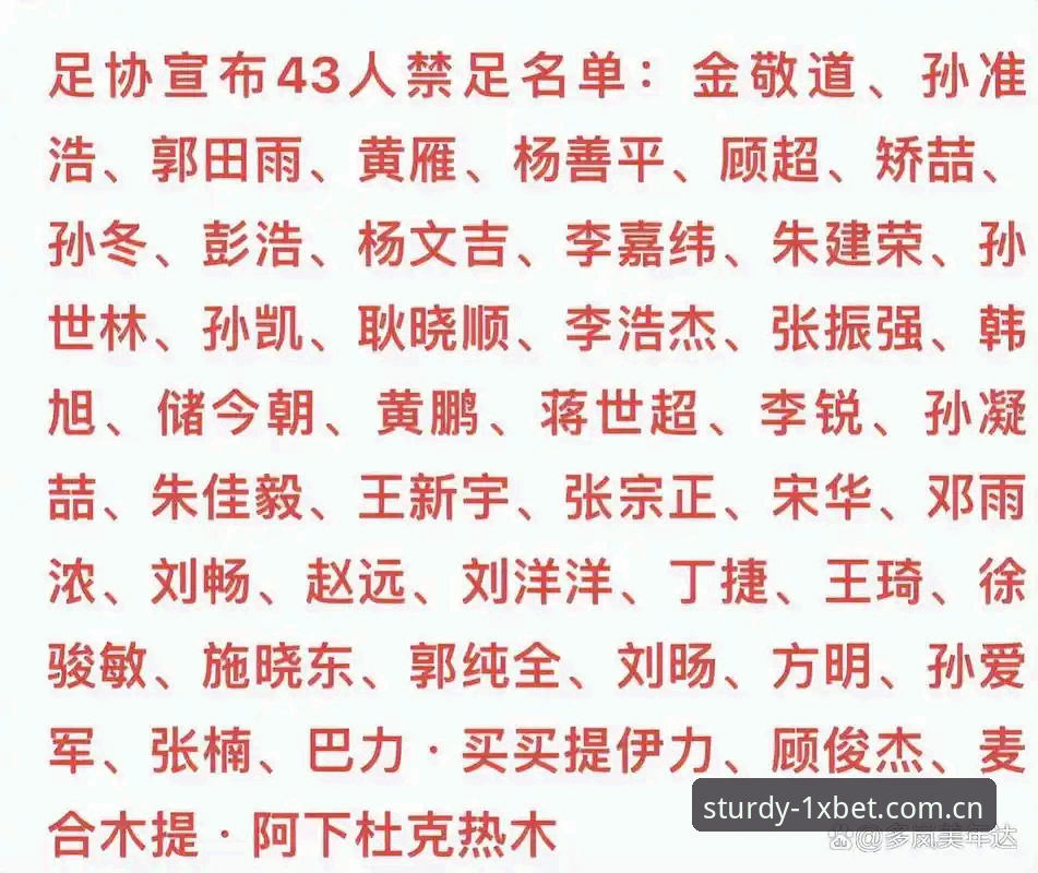 足协禁足名单 vs 体育精神底线：17人终身禁足背后的行业反思